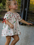 Load image into Gallery viewer, Fall Gingham Baby Bloomer Set Ruffle Collar Bow
