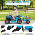 Load image into Gallery viewer, 6V Kids Electric ATV Quad Car with Detachable Trailer
