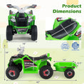 Load image into Gallery viewer, 6V Kids Electric ATV Quad Car with Detachable Trailer
