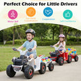 Load image into Gallery viewer, 6V Kids Electric ATV Quad Car with Detachable Trailer
