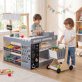 Load image into Gallery viewer, Kids Grocery Store Playset Wooden Pretend Play Supermarket with Shopping Cart
