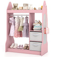Load image into Gallery viewer, Kids Play Armoire Dresser with Cloth Hanger-Pink
