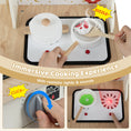 Load image into Gallery viewer, Kids Play Kitchen Wooden Corner Kitchen Playset with Working Faucet and Sink-Beige
