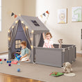 Load image into Gallery viewer, Kids Play Tent with Playpen 2-in-1 Toddler Playhouse with Yard
