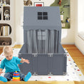 Load image into Gallery viewer, Kids Play Tent with Playpen 2-in-1 Toddler Playhouse with Yard
