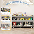 Load image into Gallery viewer, Kids Toy Storage Organizer Wooden Bookcase with 2 Movable Drawers
