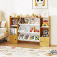 Load image into Gallery viewer, Kids Toy Storage and Bookshelf with Boxes and Open Shelves
