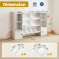 Load image into Gallery viewer, Kids Toy Storage and Bookshelf with Boxes and Open Shelves
