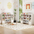 Load image into Gallery viewer, Kids Toy Storage and Bookshelf with Boxes and Open Shelves
