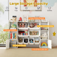 Load image into Gallery viewer, Kids Toy Storage and Bookshelf with Boxes and Open Shelves
