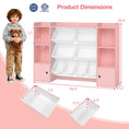 Load image into Gallery viewer, Kids Toy Storage and Bookshelf with Boxes and Open Shelves
