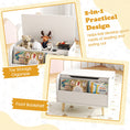 Load image into Gallery viewer, Kids Wooden Toy Box with Front Bookshelf and 4 Solid Wood Legs for Playroom
