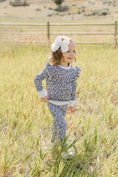 Load image into Gallery viewer, Blue Meadow Ruffle French Terry Set
