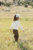 Load image into Gallery viewer, White Ribbed Ruffle Long Sleeve Top
