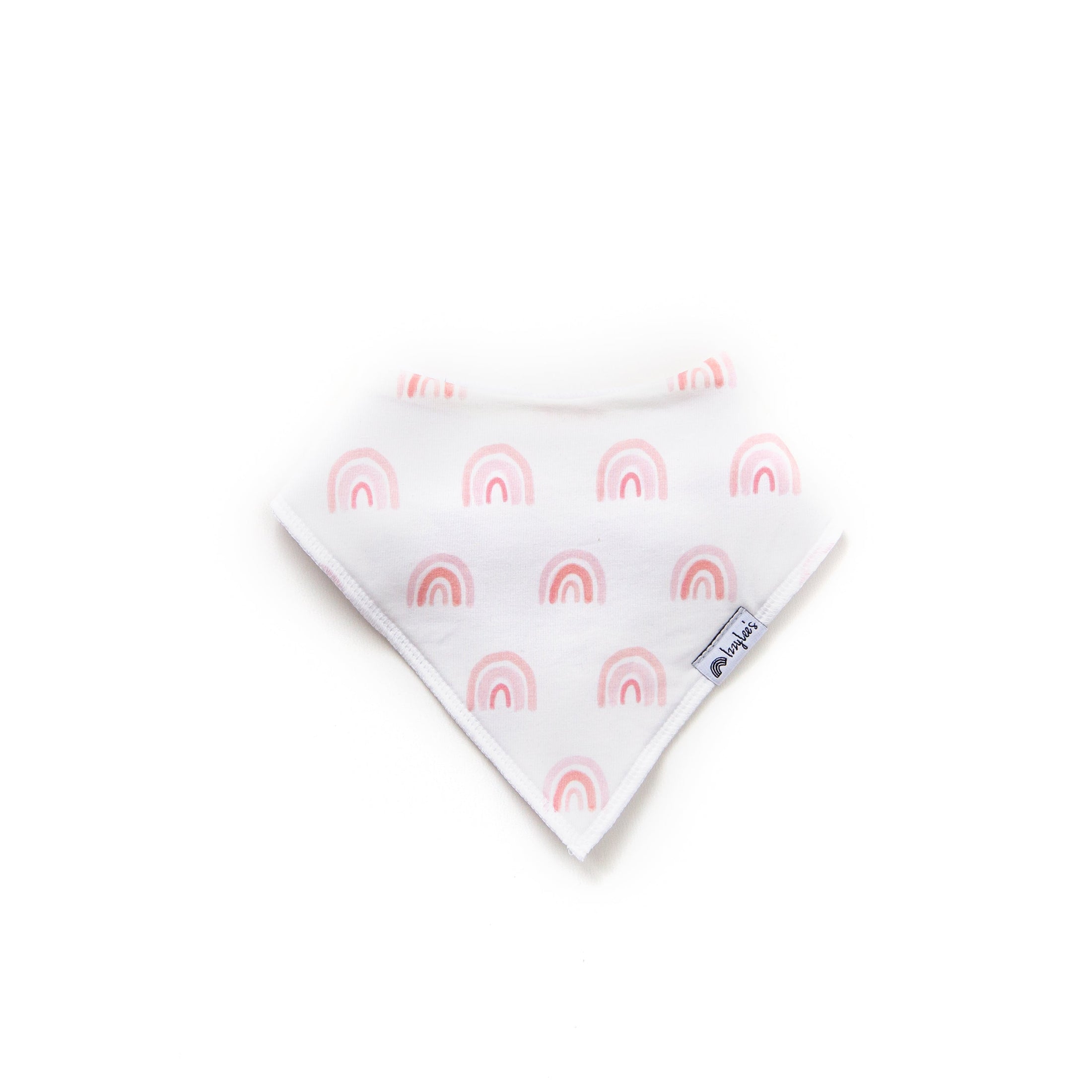Pink Rainbow Organic Bandana Bib