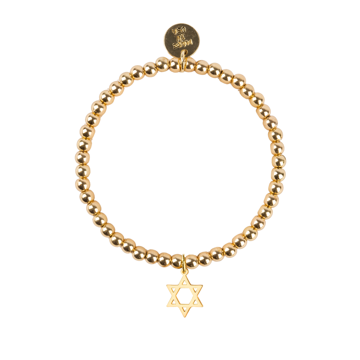 Star of David Dainty Gold Bracelet