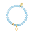 Load image into Gallery viewer, Star of David Gemstone Bracelet
