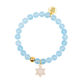 Load image into Gallery viewer, Star of David Gemstone Bracelet
