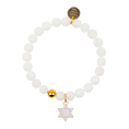 Load image into Gallery viewer, Star of David Gemstone Bracelet
