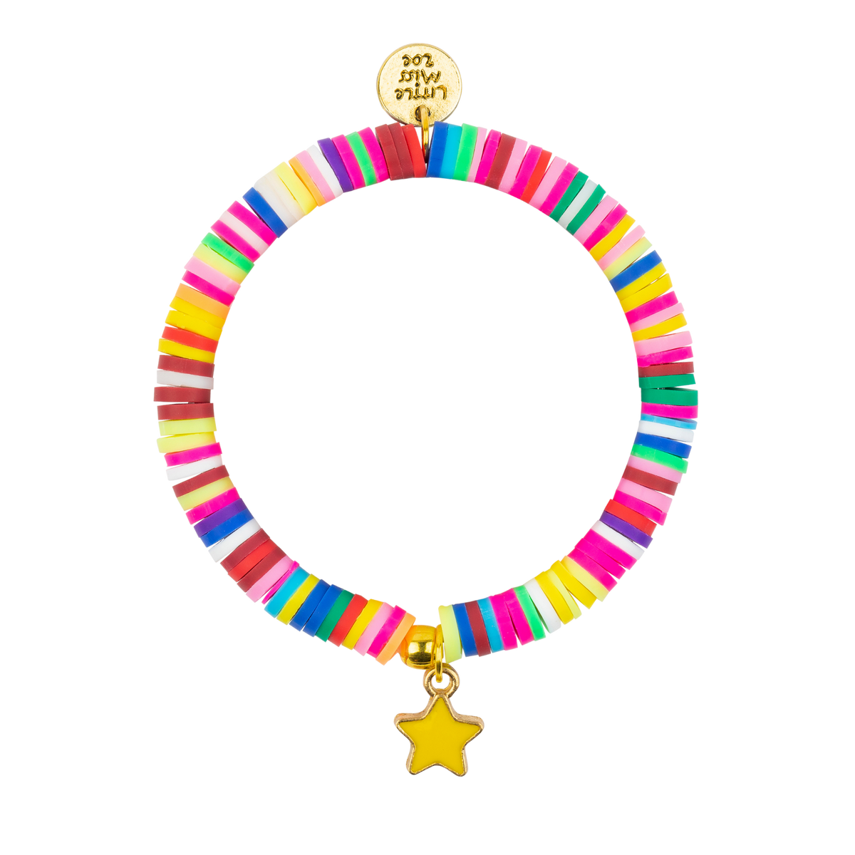 Star Rainbow Disc Bracelet