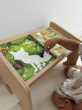 Load image into Gallery viewer, Children's Lap Desk in Natural Birch | Montessori Floor Table
