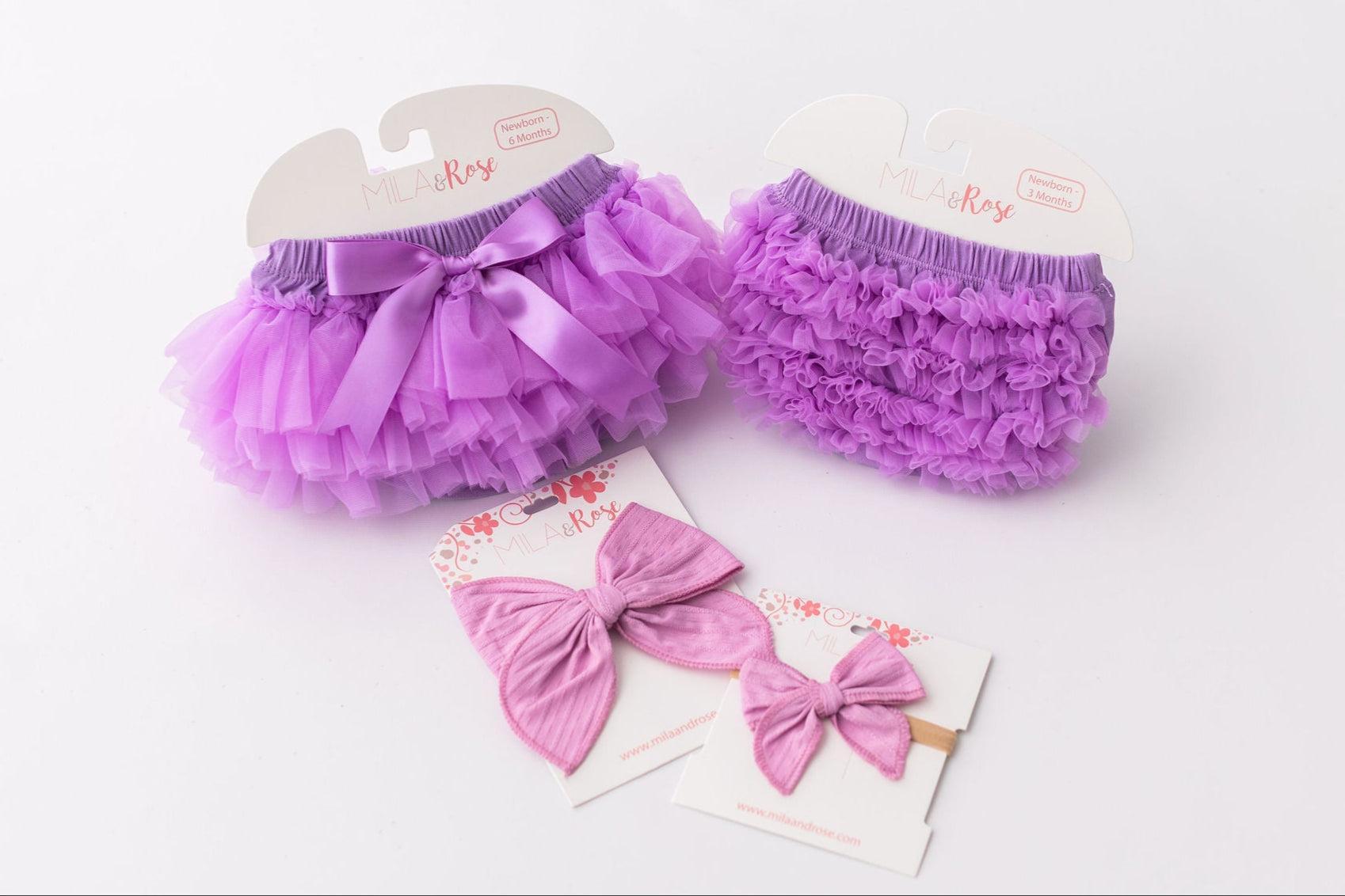 Lavender Ruffle Bum Bloomer