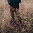 Load image into Gallery viewer, Leopard Denim Flare Jean Pant
