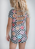 Load image into Gallery viewer, Smiley Check Leotard
