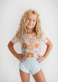 Load image into Gallery viewer, Gray Retro Flower Leotard
