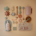 Load image into Gallery viewer, Linen Pacifier Clip 2-Pack
