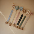 Load image into Gallery viewer, Linen Pacifier Clip 2-Pack
