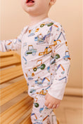 Load image into Gallery viewer, Bamboo One Piece Zip Pajama -Little Builder
