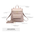 Load image into Gallery viewer, Signature Diaper Bag Nude Rose
