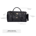 Load image into Gallery viewer, Weekender Travel Bag | Ebony Black
