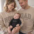 Load image into Gallery viewer, Neutral Custom Embroidered Matching Family Outfits for Mom, Dad and Baby
