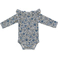 Load image into Gallery viewer, Bluebell Ruffle Sleeve Pointelle Bamboo Bodysuit
