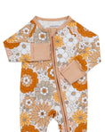 Load image into Gallery viewer, Bamboo Zip Romper | Petal Pop
