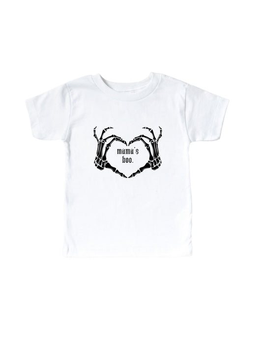 Mama's Boo Skeleton Heart Hands