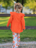 Load image into Gallery viewer, Girls Fall Pumpkin Print Set
