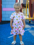 Load image into Gallery viewer, Back to School Print Girls Dress Short Sleeve
