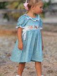 Load image into Gallery viewer, Western Plaid Horse Embroidered Girl Dress
