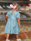 Load image into Gallery viewer, Western Plaid Horse Embroidered Girl Dress
