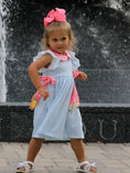Load image into Gallery viewer, Back To School Girls Striped lapels Bow Dress
