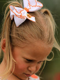Load image into Gallery viewer, Halloween Pumpkin Bow Hairpin
