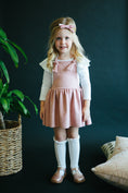 Load image into Gallery viewer, Vintage Pink Faux Suede Pinafore
