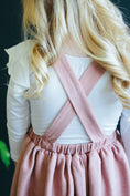 Load image into Gallery viewer, Vintage Pink Faux Suede Pinafore

