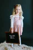 Load image into Gallery viewer, Vintage Pink Faux Suede Pinafore
