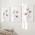 Load image into Gallery viewer, Floral Minimalist Art Posters. 3 Piece Wall Decor
