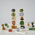 Load image into Gallery viewer, Wooden Animal Stacking Blocks: Montessori Balancing Toy for Creative Play

