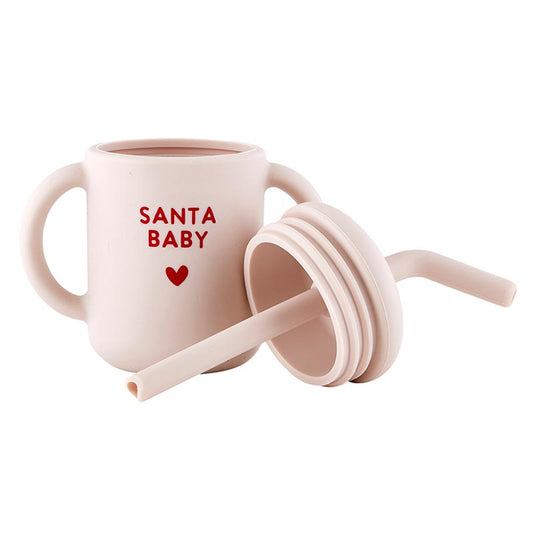 Silicone Sippy Cup - Santa Baby